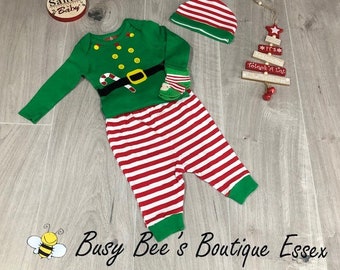 baby christmas elf outfit
