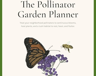 Pollinator Garden Planner Printable, 35-Page Mega Gardening Journal for Native Pollinator Gardeners