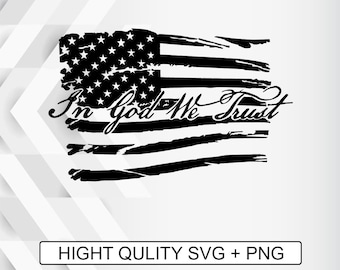 Download Cricut Dxf Cdr Vector Files For Silhouette Eps In God We Trust American Flag Usa Svg Png File Ai Cutting Plotter Painting Visual Arts Shantived Com