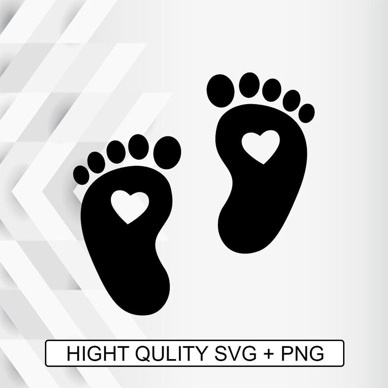 Download Baby Feet Heart Foot Cute Svg Digital Download Cricut Cut Etsy