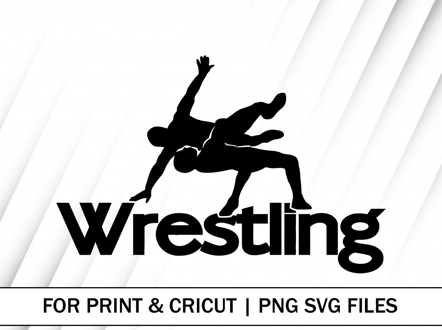 Wrestling SVG and PNG Files Clipart WrestlingPrint SVG Digital Etsy