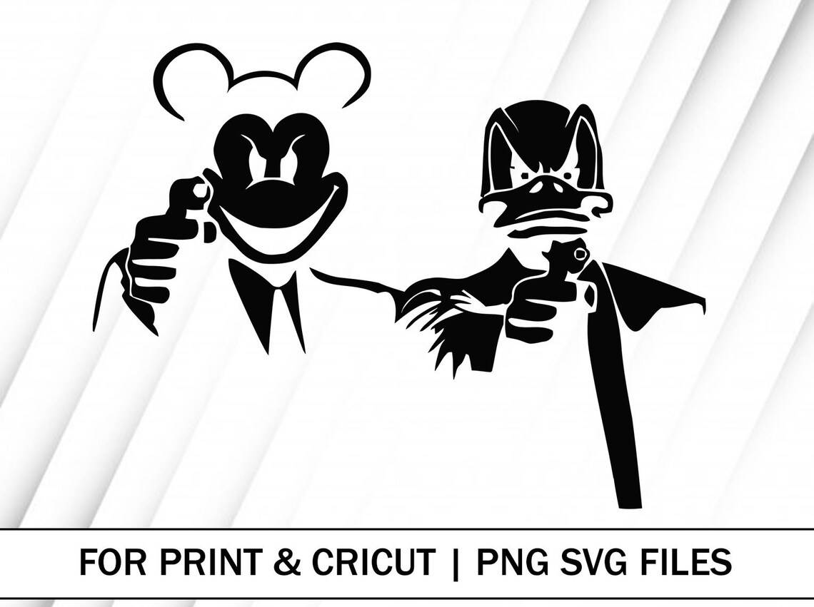 Gangster Mouse SVG and PNG Files Clipart Gangster MousePrint Etsy