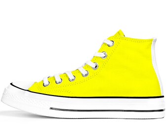 neon yellow shoes