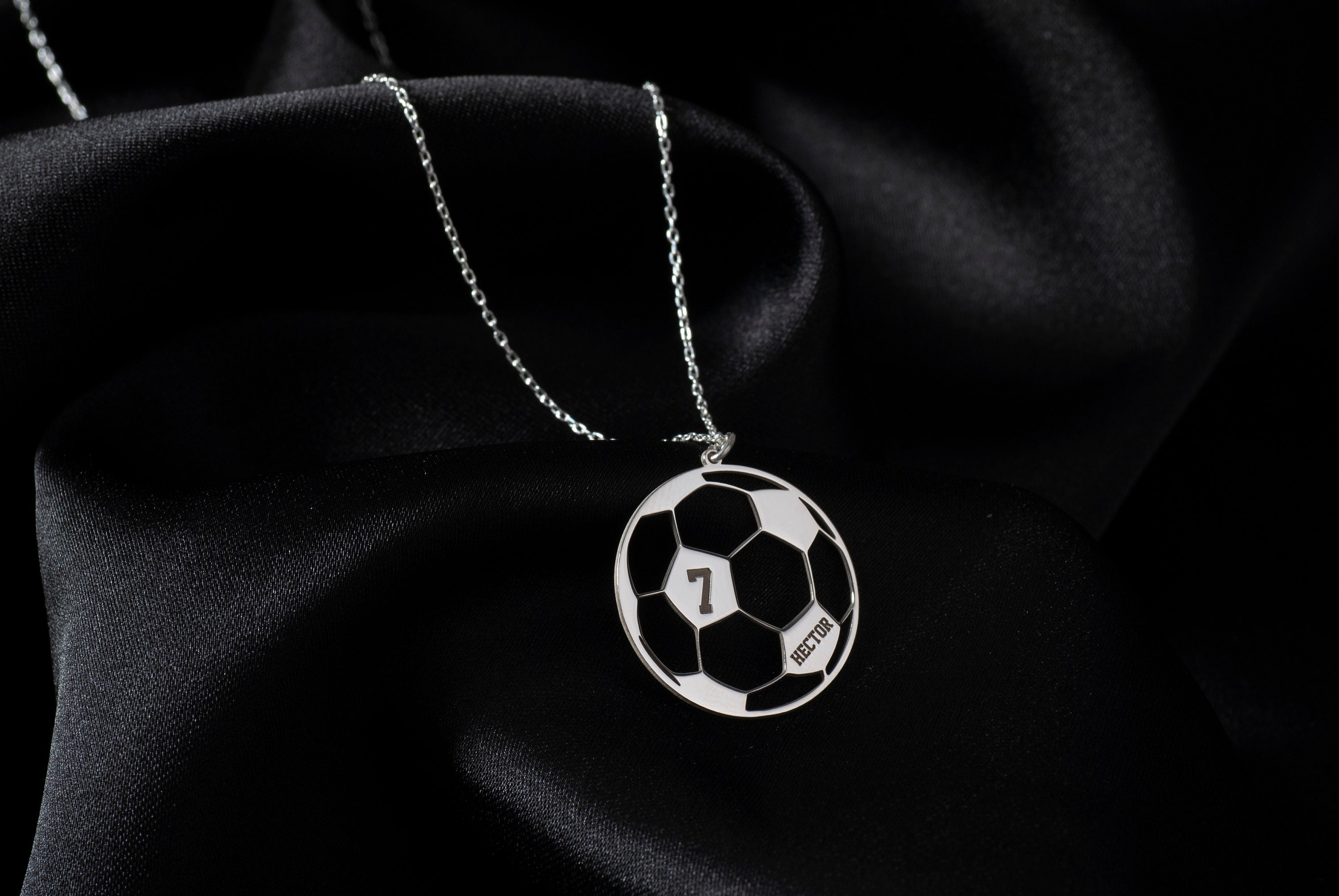 Personalized Soccer Necklace, Sports Necklace, Soccer Mom Gift, Soccer