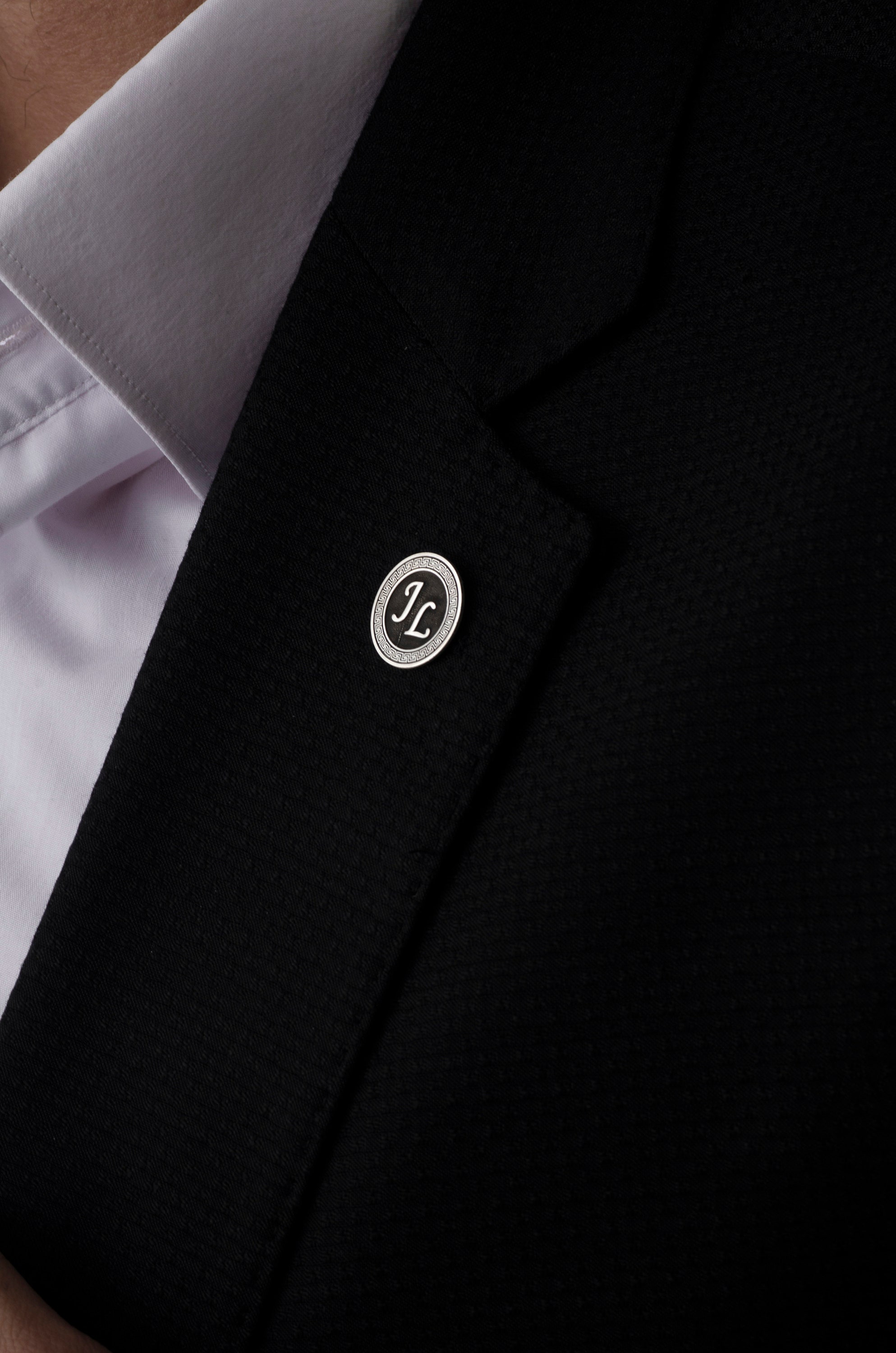 Custom Silver Lapel Pin, Personalized Initials Lapel Pin, Gift for Dad, Company Lapel Pin, Wedding Cufflinks, Gift for Men, Memorial Pins
