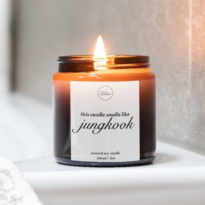 This Smells Like Jungkook Candle, Jungkook Merch, Kpop candle, BTS Merch, Smells Like Jungkook, Gifts For K Pop Fans, BTS fan