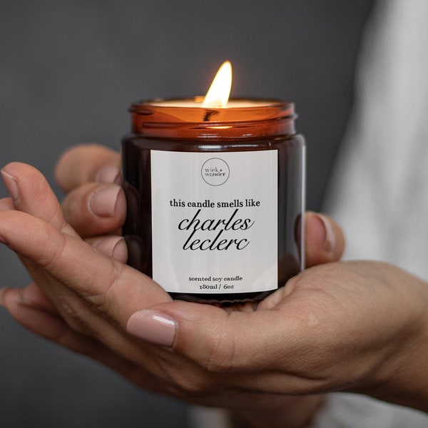 This Smells Like Charles Leclerc Candle, Formula 1 Gift, Charles Leclerc Fan, Best Friend Candle, F1 Candle