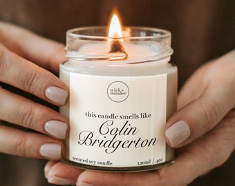 Smells Like Colin Bridgerton Candle, Bridgerton Gifts, Bridgerton Merch, Pop Culture Gift