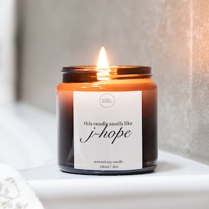 This Smells Like J-Hope Candle, Gift For K Pop Fans, Gift For J-Hope Fans, Gift For BTS Fans, Kpop Candle