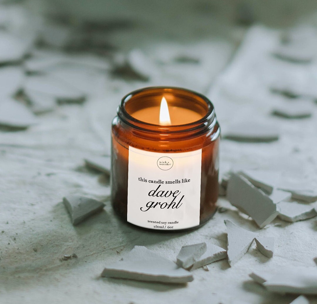 This Smells Like Dave Grohl Candle Dave Grohl Gift Foo Etsy UK