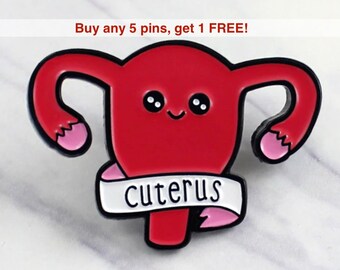 CUTERUS Enamel PIN Cute Pink Uterus Feminist Womens Health Clutch Back Brooch Unique Pins and Brooches Handsome Enamel Lapel pins CUTERUS Enamel PIN Cute Pink Uterus Feminist Womens Health Clutch Back Brooch Unique Pins and Brooches Handsome Enamel Lapel pins