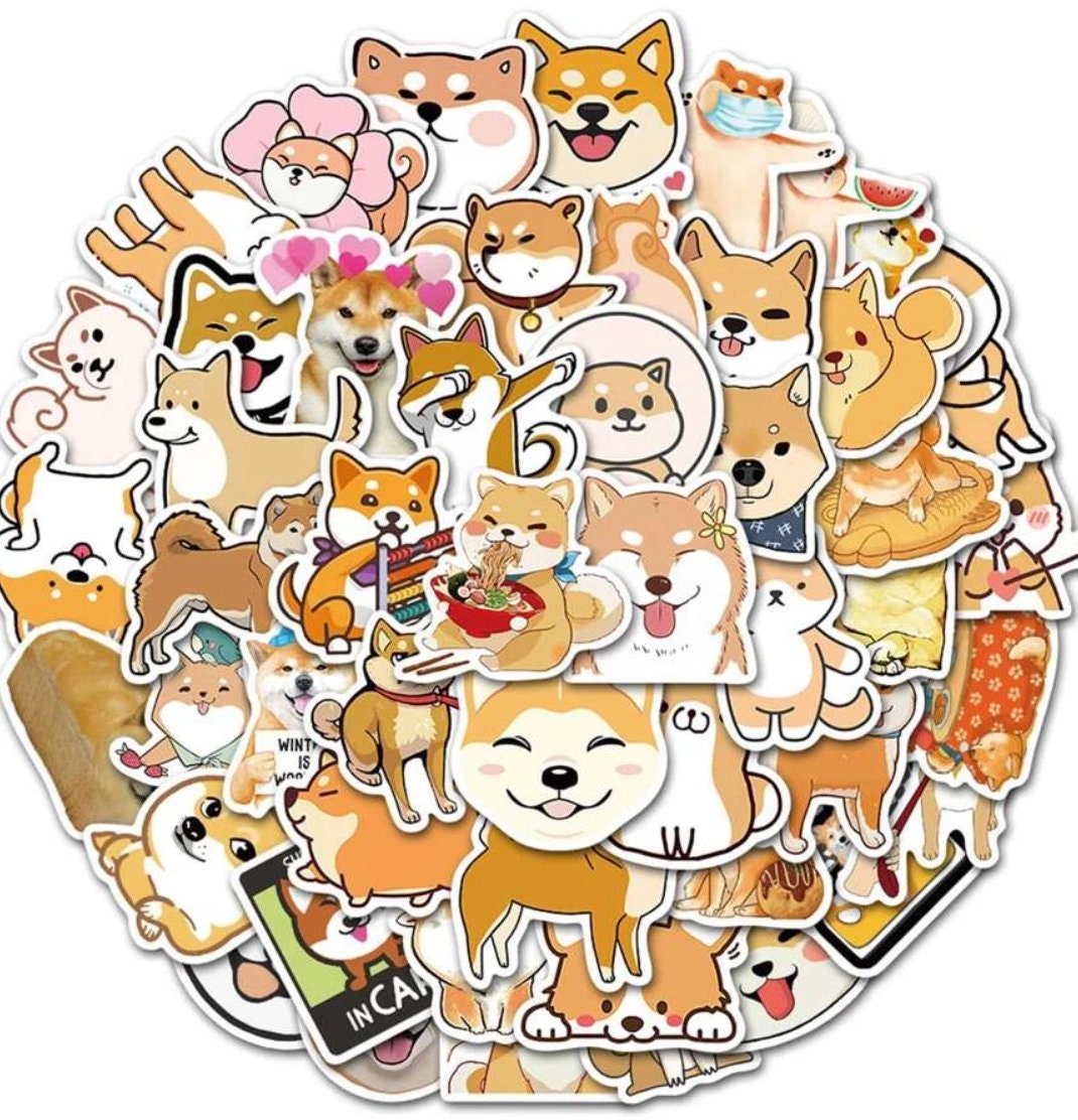 50 / 25 Pack Shiba Inu Stickers Shiba Inu Lover Stickers - Etsy