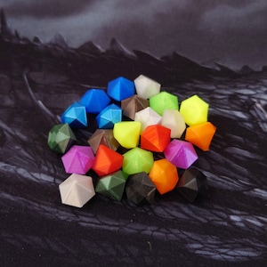 Diamantes - Pequenas Pedras Preciosas - Muitas cores para escolher! - Tesouro impresso em 3D para D&D e outros jogos