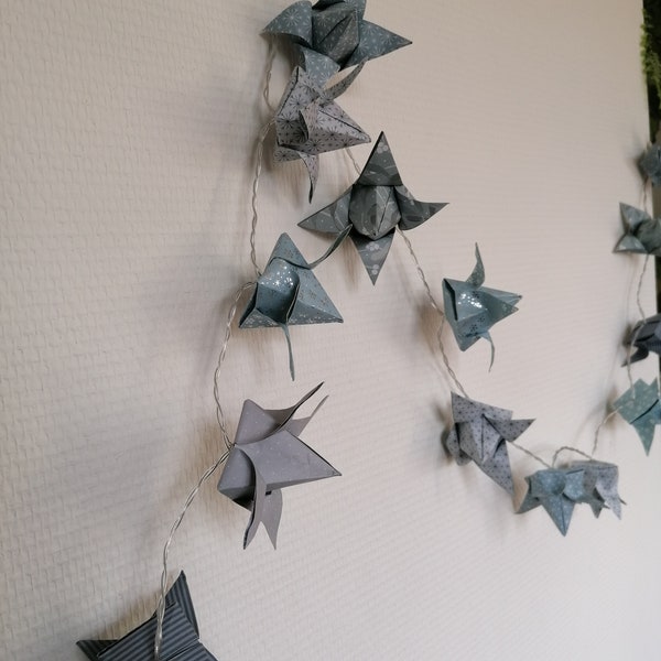 Guirlande lumineuse en origami