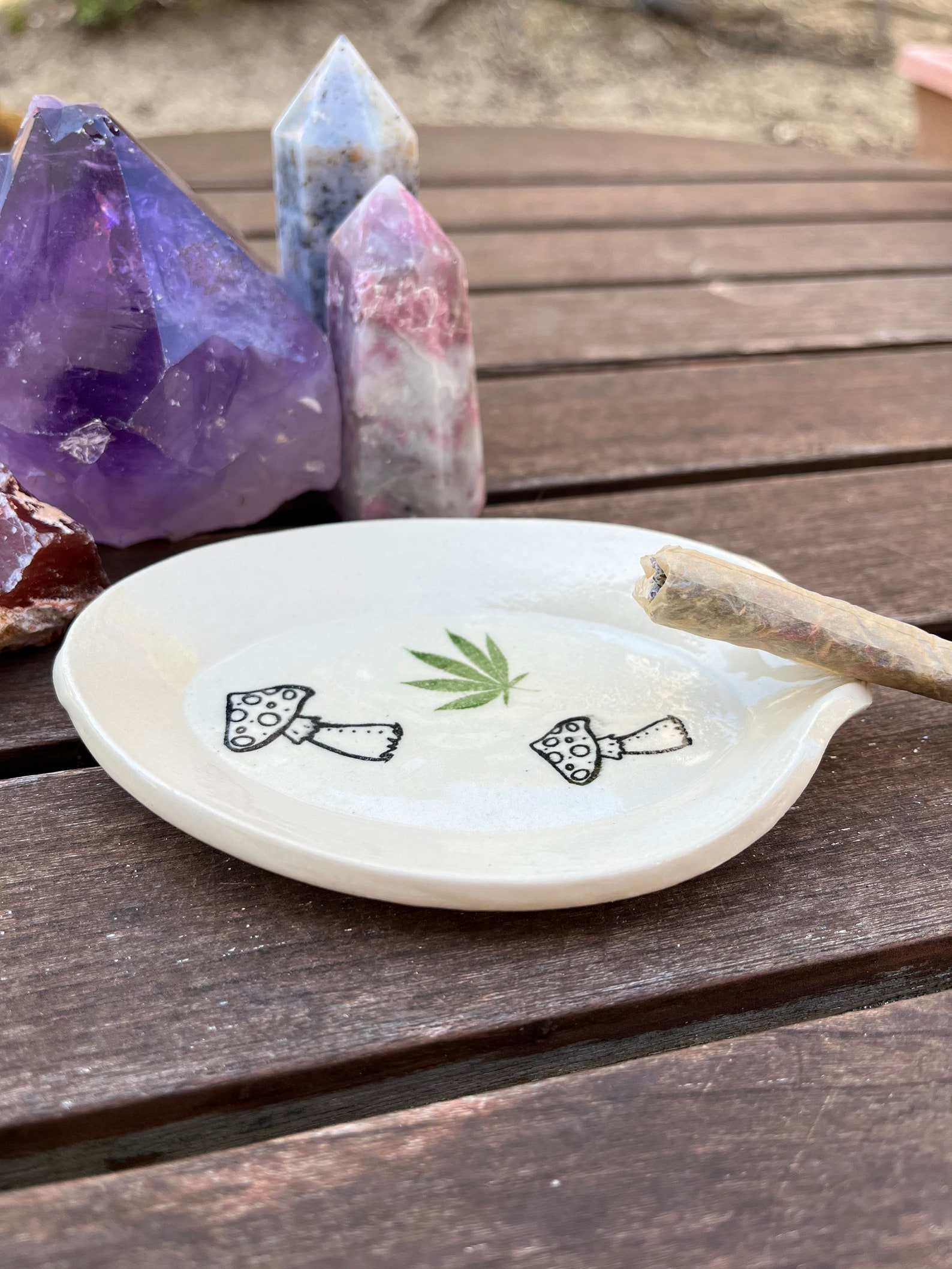 Mini Ashtray Personal Ashtray Joint Holder Mushroom Etsy