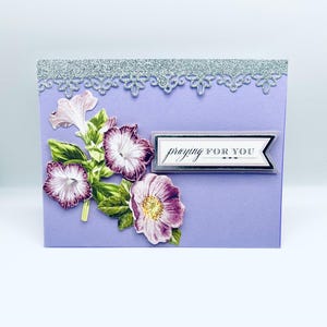 Tarjetas de felicitación adornadas y hechas a mano - Pensando en ti - Hermosas tarjetas para cada ocasión - Tu propio mensaje significativo - 4 x 5 1/2