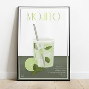 Affiche Cocktail - Mojito