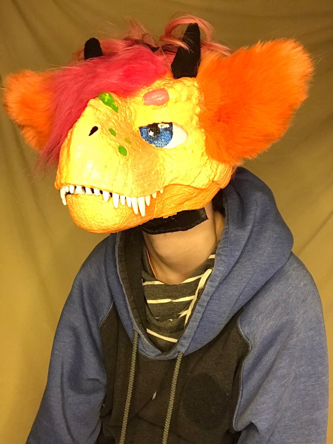 orange-premade-furry-dino-mask-with-dinosaur-tail-fursuit-for-etsy