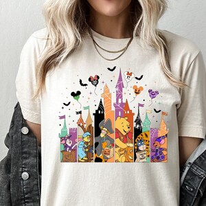 Winnie The Pooh Halloween Shirt, Pooh Halloween Castle Shirt, Trick Or Treat, Halloween Matching Shirt, Disney Halloween, Halloween Kids Tee