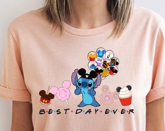 Disney Stitch Best Day Ever, Stitch Best Day Ever, Disney Snacks Shirt, Disney Trip Shirt, Disney Gift Shirt, Disney Unisex Shirts