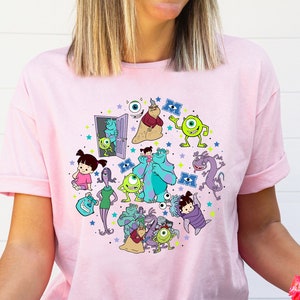 Disney Monsters Inc Shirt, Monster Inc Characters Shirt, Boo and Mike ...
