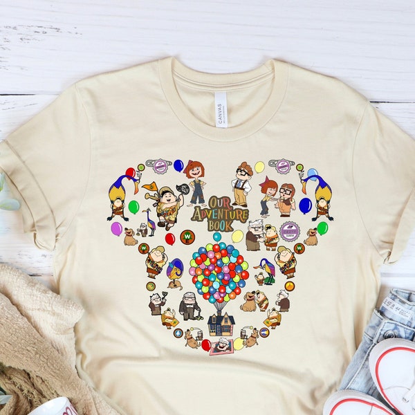 Disney UP Movie Mickey Ears Shirt, Up Movie Shirt, Carl and Ellie Shirt, Disney Gift Shirt, UP Movie Cool Shirt, Disney Trip Shirt