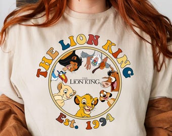 The Lion King Est 1994 Shirt, The Lion King Characters Shirt, Simba Shirt, Nala Shirt, Scar Shirt, Pumbaa, Timon, Rafiki, The Lion King Gift