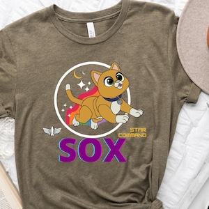 Star Command Sox Cat Shirt, Buzz Lightyear  Cat Tee, Disney Pixar Graphic Tee, Space Ranger Sox T-Shirt, Cute Movie Shirt Gift