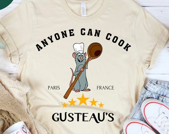 Disney Ratatouille Shirt, Pixar Ratatouille Shirts, Chef Remy Shirts, Disney Movie Shirts, Gusteau's Shirt