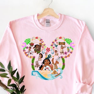 Moana Mickey Ears Shirt, Moana Sweatshirt, Moana Movie Characters, Cool Moana Shirt, Maui Shirt, Tala Shirt, Youth Shirt, Disney Trip Shirt