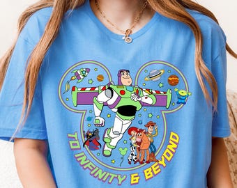 To Infinity and Beyond Shirt, Buzz Lightyear Shirt, Toy Story Characters Shirt, Disney Mickey Ears Themed, Disney Toy Story