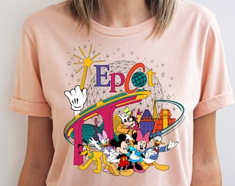Disney Epcot Shirt, Epcot Trip Shirt, Magic Kingdom Shirt, Disney World Tour Shirt, Mickey and Friends Shirt, Daisy Duck, Minnie Mouse