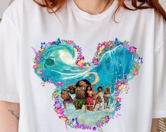 Disney Moana 2 Movie Shirt, Moana 2 For Disney Tee, Floral Mickey Ears, Disney Moana 2 Gift, Moana 2 Characters, Moana 2 Disney Trip