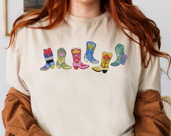 Princess Cowboy Boots Shirt, Cowgirl Boots Shirt, Western Themed, Cowboy Boots Shirt, Country Concert Shirt, Cowgirl Shirt