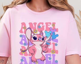 Disney Angel Shirt, Stitch Movie Shirt, Lilo & Stitch Characters Shirt, Experiment 624 Shirt, Angel (624) Shirt,Angel Experiment 624 Shirt