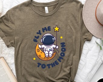 Camiseta "Llévame a la Luna", Camiseta unisex de astronauta