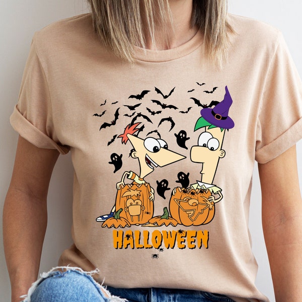 Phineas And Ferb Halloween T-shirt, Phineas And Ferb Sweatshirt, Disney Halloween Apparels, Halloween Shirt, Halloween Party, Disney Movie