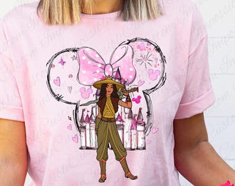 Raya Disney Shirt, Raya and the Last Dragon Tee, Raya Watercolor Castle, Mickey Ears Matching Shirt, Disney Family Vacation, Raya Gift