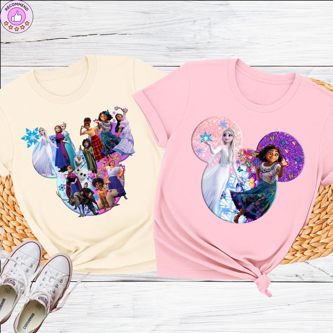 Encanto and Frozen on Ice Shirts,madrical Family and Elsa Shirts ...