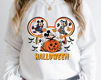 Disney Mickey Halloween Sweatshirt, Disney Shirt, Halloween Party, Disney Halloween Trip, Disneyland Sweatshirt, Halloween Gift