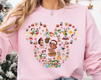 Disney Baby Moana Christmas Sweatshirt, Disney Christmas, Mickey Ears Themed, Moana 2 Christmas, Moana Movie Hoodie, Baby Moana Sweatshirt