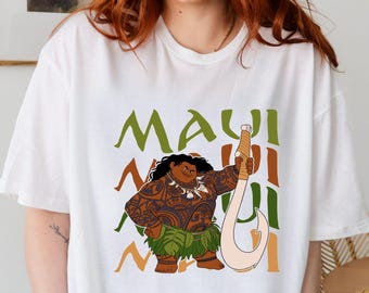 Disney Maui Shirt, Moana Movie Maui Shirt, Moana Matching, Disney Matching, Maui Moana Movie, Disney Moana Character, Disney Family Tee