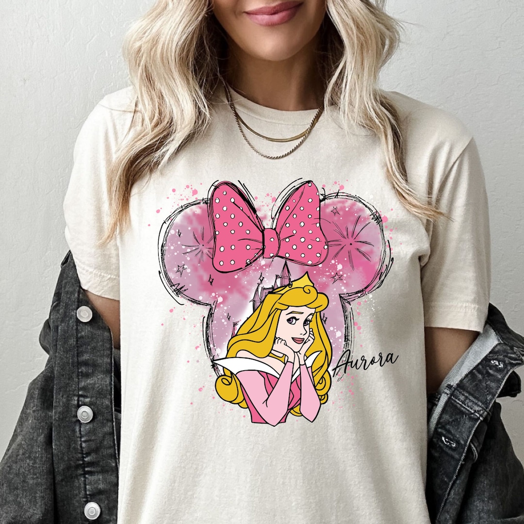 Disney Aurora Shirt, Sleeping Beauty, Watercolor, Disney Princess