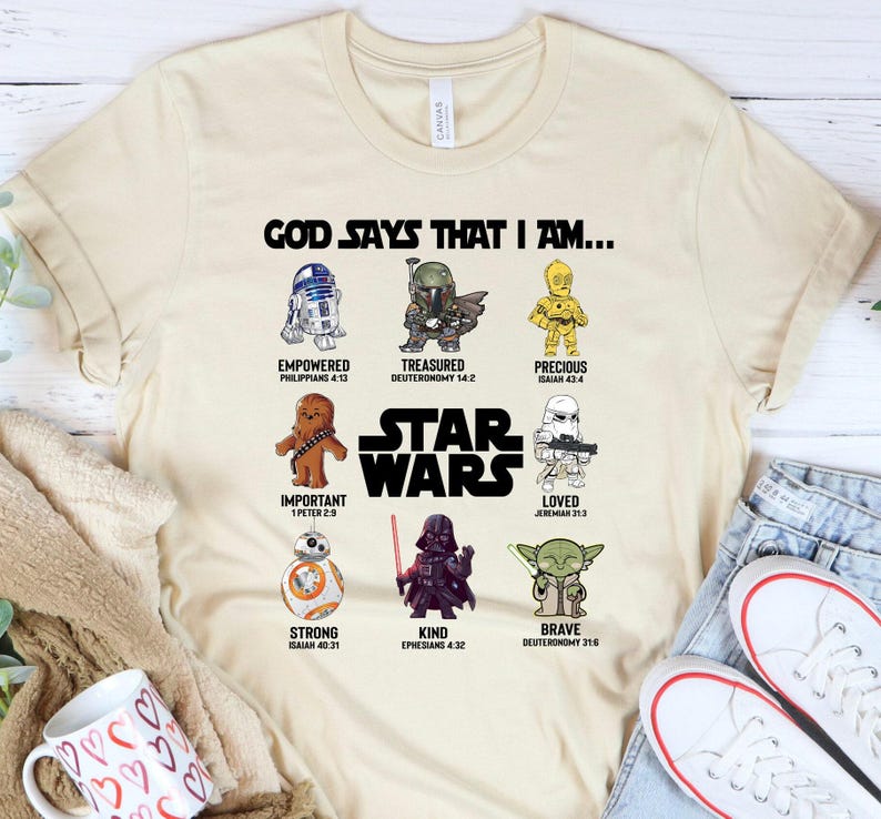 God Says That I Am Star Wars Shirt, Star Wars Fan Shirt, God Says Shirt, Disney Fan Shirt, Star Wars Gift Shirt image 1