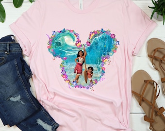 Moana And Simea Shirt, Moana 2 Sisters Tee, Mickey Ears Themed, Moana 2 Gift Shirt, Big Sis Moana, Little Sis Simea, Disney Park Tee For