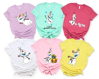 Frozen Olaf Shirt, Disney Olaf Sweatshirt, Matching Family Trip Tee, Gift Shirt for Kids, Frozen Group Shirts,Toddlers, Adults and Babies