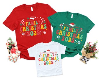 Family Christmas 2025 Matching Shirts, Holiday Group Tees, Family Christmas Outfit, Christmas Toddler Sweatshirts, Christmas Youth Shirts