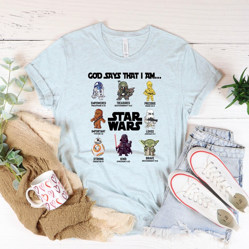 God Says That I Am Star Wars Shirt, Star Wars Fan Shirt, God Says Shirt, Disney Fan Shirt, Star Wars Gift Shirt image 3