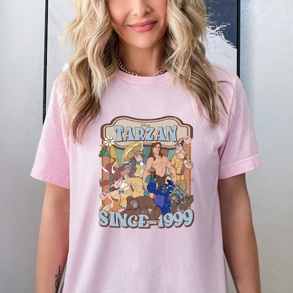 90's disney animal kingdom Tarzan tシャツ Vintage 90's Disney's Animal Kingdom T-shirt Small Edgar