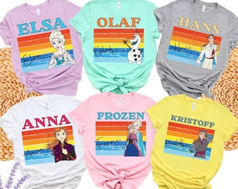 Frozen Group Disney Trip Shirt, Matching Family Elsa Anna Olaf Tee, Princess Sisters Kids Outfit, Womens, Unisex, Kids Sweatshirt
